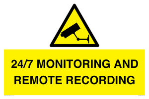 24/7 MONITORING AND REMOTE RECORDING